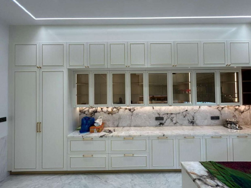 Bespoke Marble & Brass Kitchen